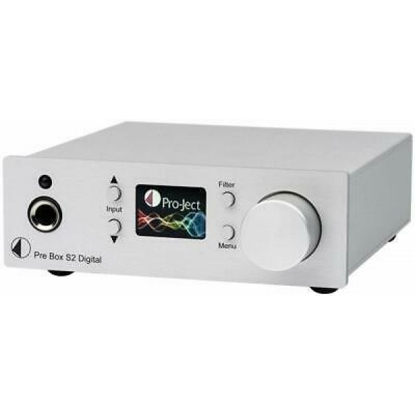 Preamplificador micro digital plateado digital Pro-Ject Pre Box S2