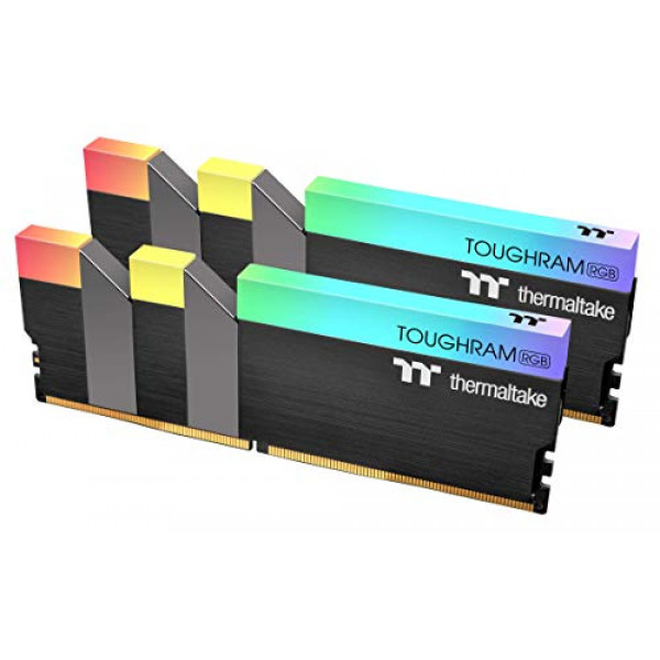 Thermaltake TOUGHRAM RGB DDR4 4000MHz 16GB (8GB x 2) 16,8 millones de colores RGB Alexa / Razer Chroma / 5V Placa base Memoria RGB sincronizable R009D408GX2-4000C19A