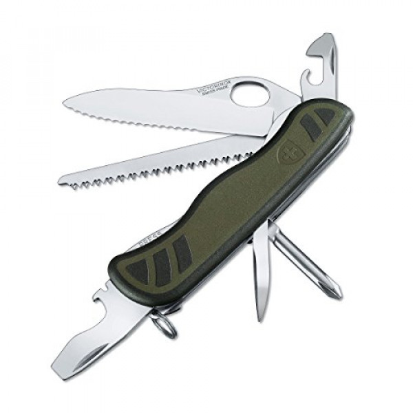 Navaja de soldado del ejército suizo Victorinox Edición estándar, 111 mm, Número de modelo: 0.8461.MWCH-033-X1