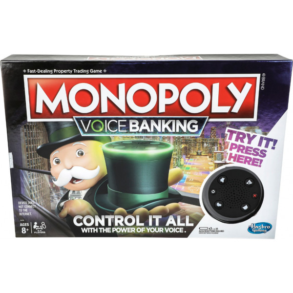 Hasbro - Juego de mesa electrónico familiar Monopoly Voice Banking - Multi