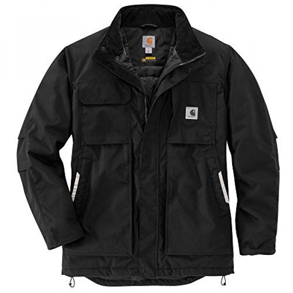 Carhartt Abrigo con aislamiento de swing completo Yukon Extremes para hombre, negro, grande