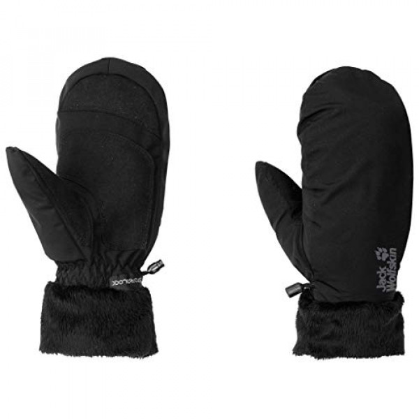 Jack Wolfskin Mujer Stormlock Highloft Mitten Wmn, Negro, L