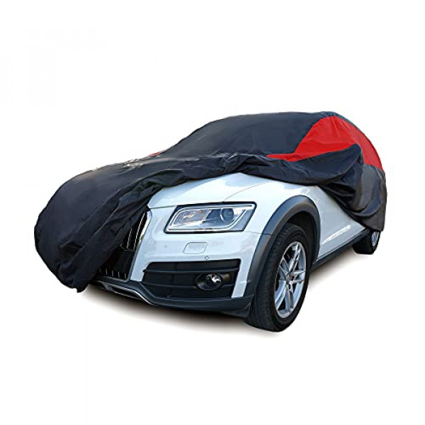 MORNYRAY Funda para coche impermeable para todo tipo de clima, a prueba de viento, a prueba de nieve, protección UV, exterior, interior, cubierta completa para coche, ajuste universal para SUV (longitud de SUV de 181-190 pulgadas)