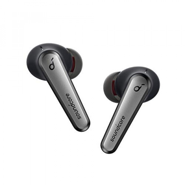 Audífonos inalámbricos Anker Soundcore Liberty Air 2 Pro True, cancelación activa de ruido dirigida, tecnología PureNote, 6 micrófonos para llamadas, tiempo de reproducción de 26 horas, ecualizador personalizado HearID, Bluetooth 5, carga inalámbrica