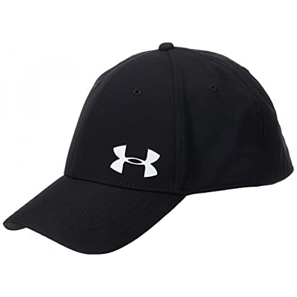 Under Armour Golf Headline Cap 3.0 para hombre, negro (001) / blanco, grande / extragrande