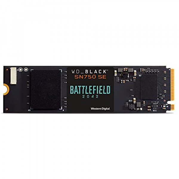 WD_BLACK 1TB SN750 SE NVMe SSD con paquete de código de juego Battlefield 2042 - PCle Gen4, unidad de estado sólido SSD interna para juegos, M.2 2280, hasta 3600 MB/s - WDBB9J0010BNC-NRSN