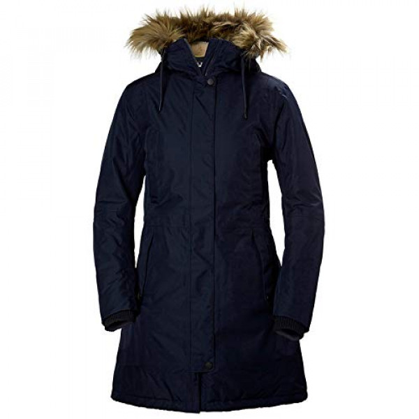 Helly Hansen Mayen - Chaqueta con capucha, impermeable, transpirable, para mujer, 597 azul marino, talla mediana