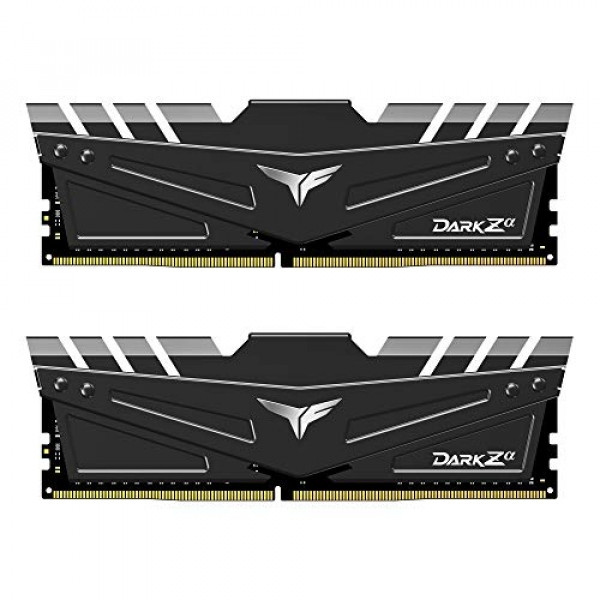 TEAMGROUP T-Force Dark Za (Alpha) Kit de 32GB (2x16GB) DDR4 Dram 4000MHz (PC4-32000) CL18 Módulo de memoria de escritorio Ram para AMD Ryzen TDZAD432G4000HC18LDC01