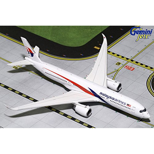 GeminiJets GEMGJ1742 1:400 Malaysia Airlines Airbus A350-900 Reg #9M-MAB (prepintado/preconstruido)