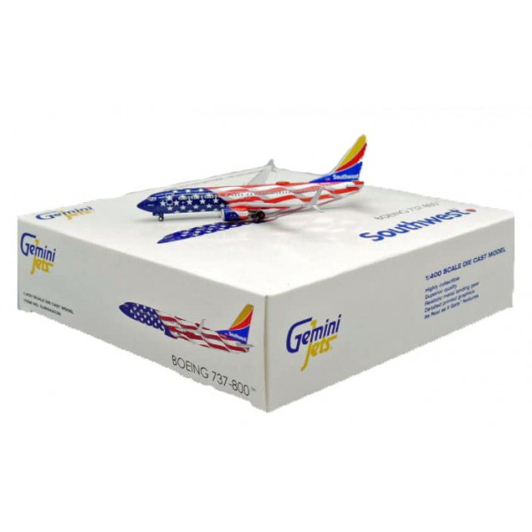 GeminiJets GJSWA2039 Southwest Airlines Boeing 737-800 Freedom One N500WR; Escala 1:400