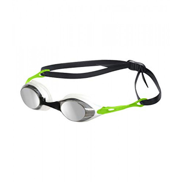 Arena Cobra Silver Mirrored Goggles Negro/Ácido Lima