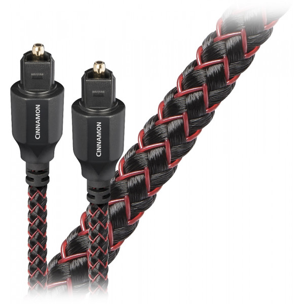 AudioQuest - OptiLink Cinnamon 4.9' Cable de interconexión óptica digital - Rojo