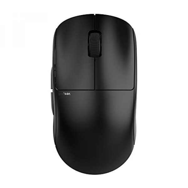 Pulsar Gaming Gears X2 Ratón inalámbrico para juegos, ultraligero, 1,94 oz (56 g), simétrico, 2,4 Ghz 1 ms, 26000 DPI, sensor óptico PAW3395, codificador TTC Gold (mediano, inalámbrico, negro)