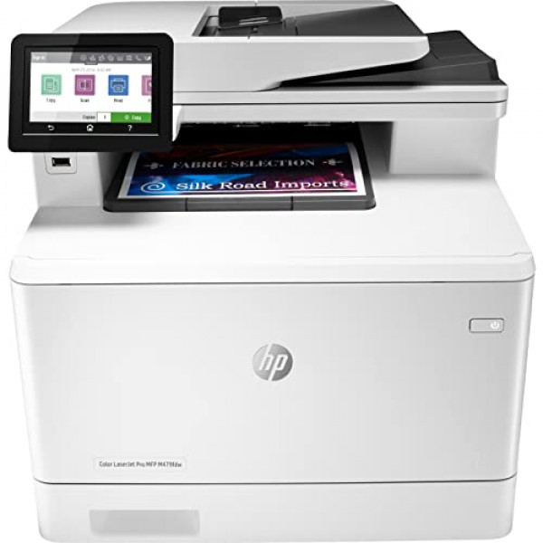 Impresora láser inalámbrica multifunción HP Color LaserJet Pro M479fdw con garantía in situ de un año al siguiente día laborable (W1A80A), color blanco