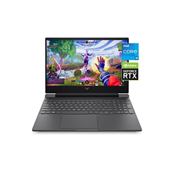 Laptop para juegos Victus by HP 15, NVIDIA GeForce RTX 3050, Intel Core i5-12500H de 12.ª generación, 8 GB de RAM, SSD de 512 GB, pantalla Full HD, Windows 11 Home, teclado retroiluminado, térmicas mejoradas (15-fa0025nr, 2022)