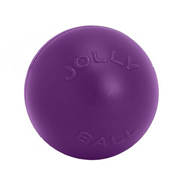 Jolly Pets Juguete para perros Push-n-Play Ball, 14 pulgadas/extragrande, morado, todos los tamaños de raza