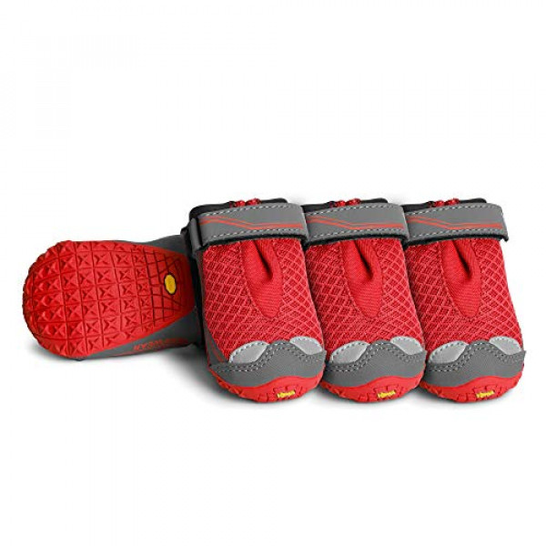 RUFFWEAR 15202-615225 Grip Trex, grosella roja, 2,25 pulgadas (4 botas)