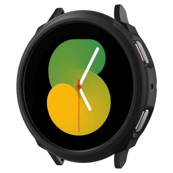 Spigen Liquid Air Armor diseñado para Samsung Galaxy Watch 5, Galaxy Watch 4 Estuche de 40 mm (2022/2021) - Negro mate