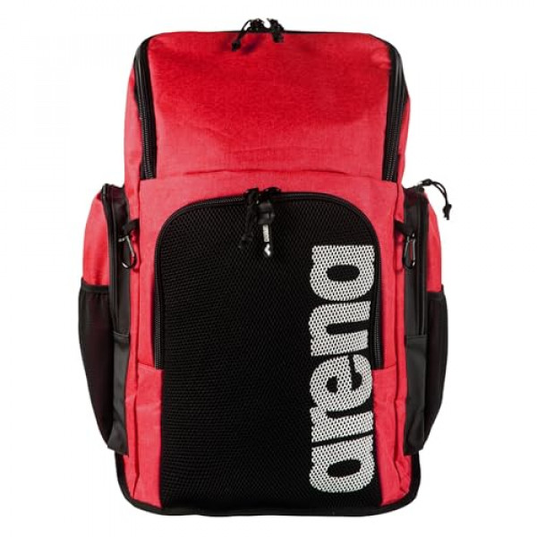 Arena Team 45 Mochila Natación Atleta Deportes Gimnasio Mochila Gran equipo de entrenamiento Bolsa de natación para hombres y mujeres, 45 litros, Rojo Melange