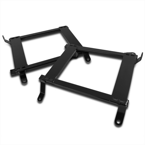 Spec-D Tuning Racing Seat Soportes de montaje de acero negro Par de rieles compatibles con Nissan 350Z 2003-2009