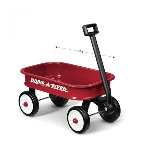 Radio Flyer Kids - Vagón de juguete rojo de 12,5 pulgadas, vagón de decoración de juguete pequeño