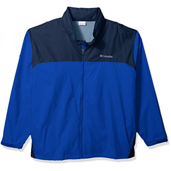 Columbia Glennaker Lake - Chaqueta impermeable para hombre, azul/azul marino universitario, talla S