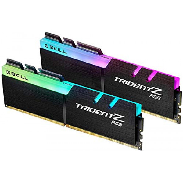 G.SKILL Trident Z RGB Series (Intel XMP) DDR4 RAM 16GB (2x8GB) 3200MT/s CL16-18-18-38 1.35V Memoria para computadora de escritorio UDIMM (F4-3200C16D-16GTZR)