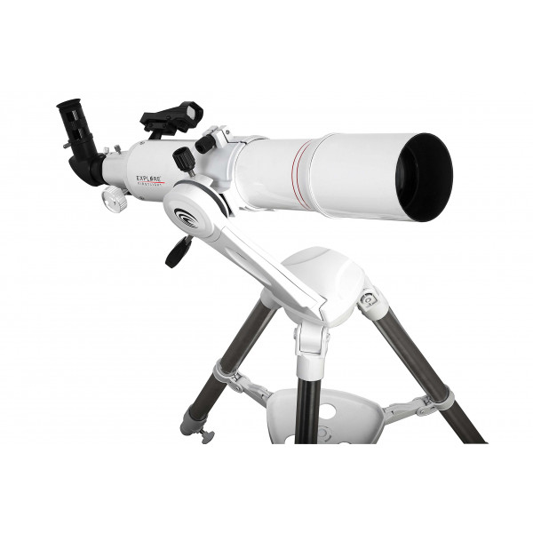 Explore el telescopio refractor Scientific FirstLight de 80 mm con montura nano crepuscular