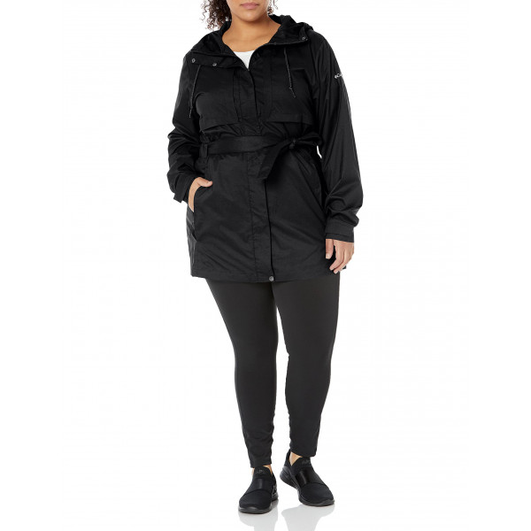 ColumbiaChaqueta impermeable Pardon My Trench™ para mujer, negro, talla XS