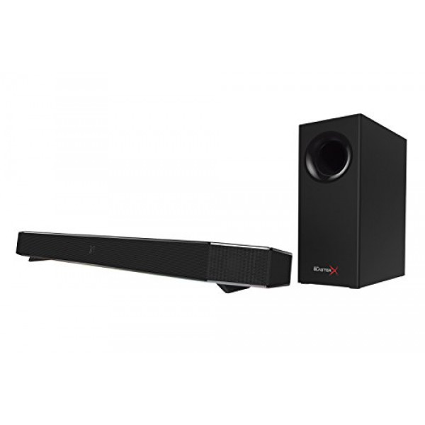 Sound BlasterX Katana Barra de sonido envolvente multicanal para juegos y entretenimiento: procesamiento de hardware, compatible con decodificación Dolby Digital 5.1, compatible con Bluetooth, para PC, Mac, PS4 y otras consolas