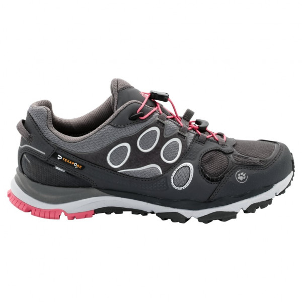 Jack Wolfskin Trail Excite Texapore, zapatos para correr/senderismo de perfil bajo para mujer (gris capullo de rosa, 5-US, 3-UK)