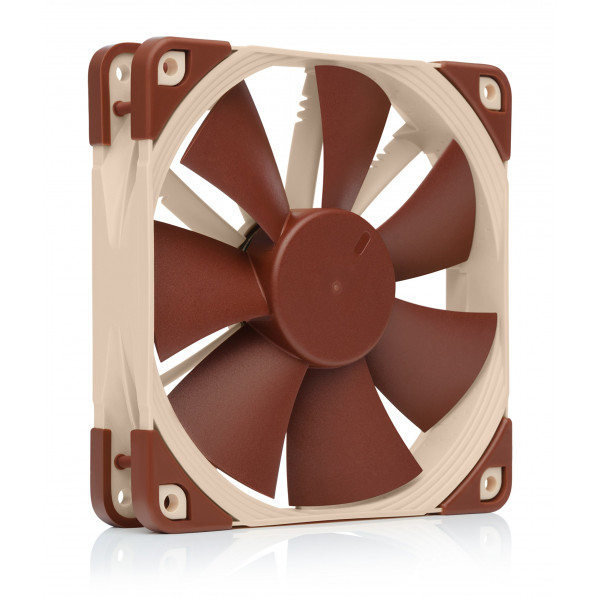 Noctua NF-F12 PWM, ventilador silencioso premium, 4 pines (120 mm, marrón), compatible con escritorio