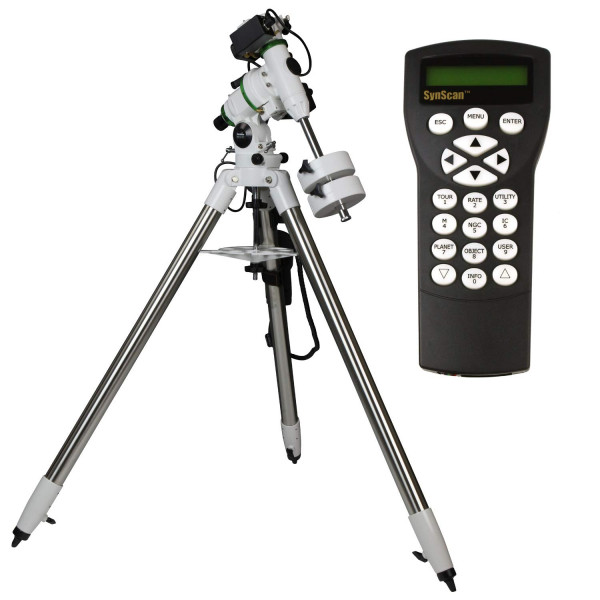 Sky Watcher EQM-35 – Montura para telescopio ecuatorial alemán GoTo totalmente computarizada – Accionado por correa, listo para astrofotografía, controlador manual computarizado con más de 42,900 bases de datos de objetos celestes, blanco