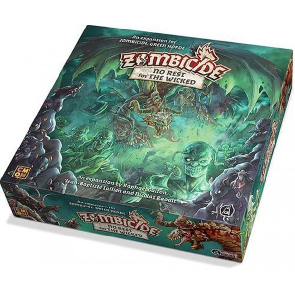 Horda Zombicida No hay descanso para la expansión del juego de mesa Wicked | Juego de estrategia | Juego cooperativo para adolescentes y adultos | Juego Zombie Verde y Negro