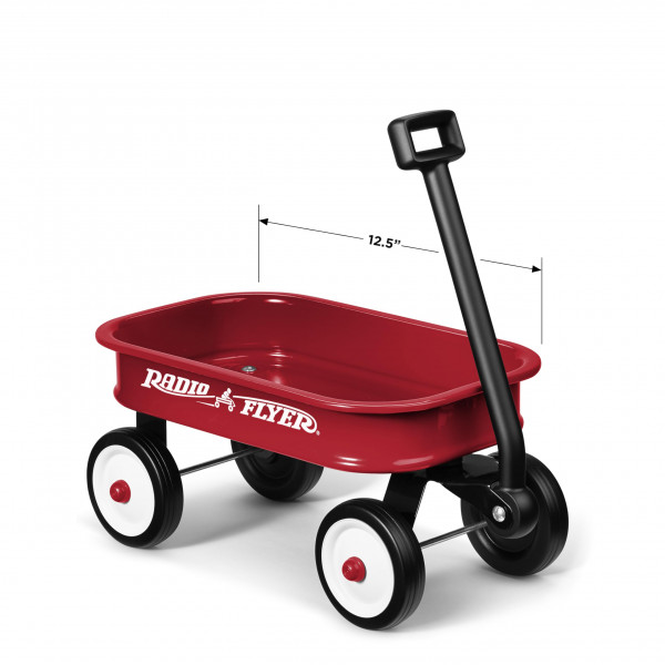 Radio Flyer Kids - Vagón de juguete rojo de 12,5 pulgadas, vagón de decoración de juguete pequeño