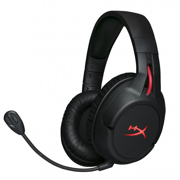 HyperX Cloud Flight - Auriculares inalámbricos para juegos, batería de larga duración de hasta 30 horas, micrófono con cancelación de ruido desmontable, luz LED roja, cómoda espuma viscoelástica, funciona con PC, PS4 y PS5