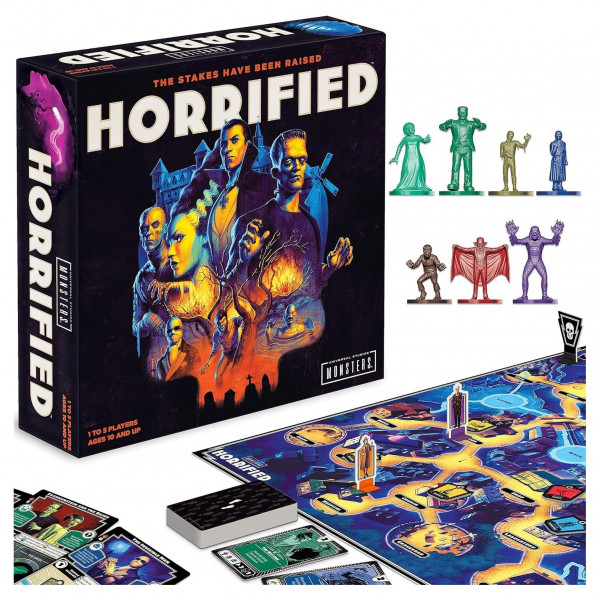 Ravensburger Horrorizado: Juego de mesa de estrategia Universal Monsters | Edad 10 y más | Juego cooperativo | Desafíos de monstruos únicos | Perfecto para una noche de juegos familiar