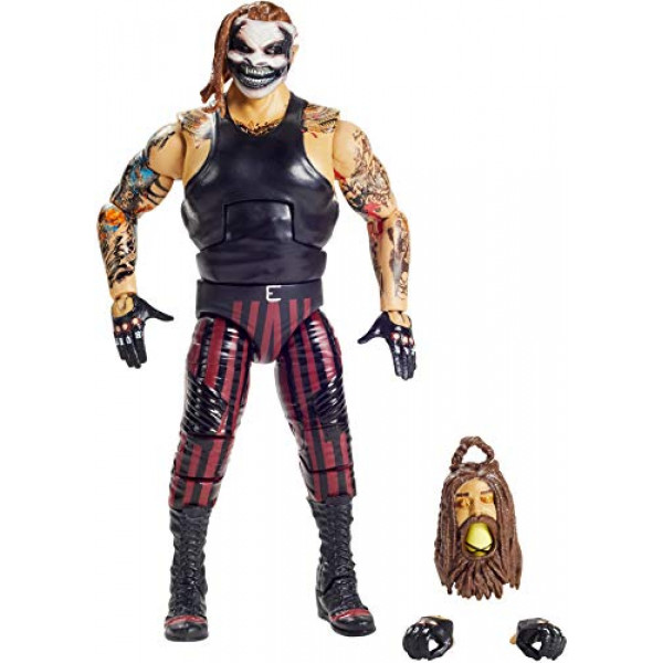 WWE MATTEL The Fiend Bray Wyatt Elite Series #78 Figura de acción de lujo con detalles faciales realistas, anillo icónico y accesorios, multicolor (GKY13)