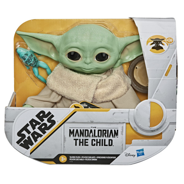 STAR WARS The Child Talking Plush Toy con sonidos de personajes y accesorios, The Mandalorian Toy para niños a partir de 3 años, verde