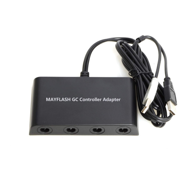 Adaptador de controlador Mayflash GameCube para Wii U, PC USB y Switch, 4 puertos