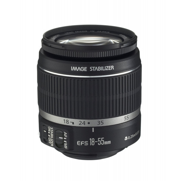 Lente SLR Canon EF-S 18-55 mm f/3.5-5.6 IS II Caja blanca