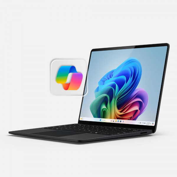 Microsoft Surface Laptop (2024), Windows 11 Copilot+ PC, pantalla táctil de 13,8, Snapdragon X Elite (12 núcleos), 16 GB de RAM, 512 GB de almacenamiento SSD, negro