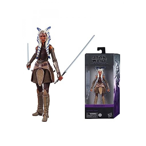 STAR WARS The Black Series Ahsoka Tano Toy Figura de acción coleccionable de Rebels a escala de 6 pulgadas, juguetes para niños de 4 años en adelante