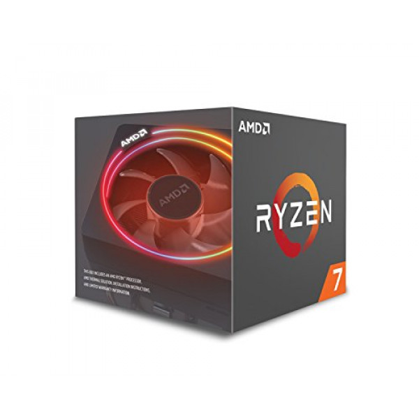 Procesador AMD Ryzen 7 2700X con enfriador LED Wraith Prism - YD270XBGAFBOX