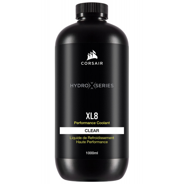 CORSAIR Hydro X Series, XL8, Refrigerante de alto rendimiento, 1 L, Transparente