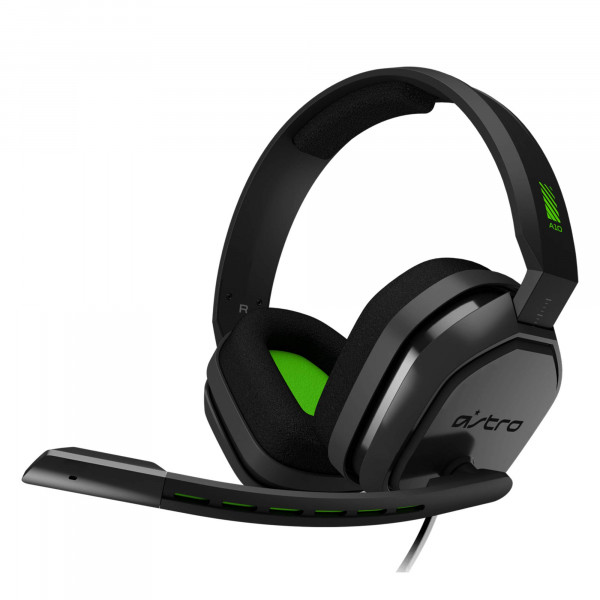 ASTRO Gaming A10 Auriculares para juegos con cable, ligeros y resistentes a daños, audio ASTRO, conector de audio de 3,5 mm, para Xbox Series X|S| One, PS5, PS4, Nintendo Switch, PC, Mac- Negro/Verde