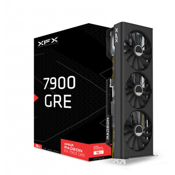 Tarjeta gráfica para juegos XFX Radeon RX 7900GRE con 16 GB GDDR6, AMD RDNA 3 RX-79GMERCB9