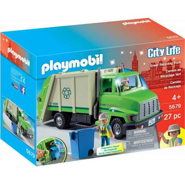 Playmobil Camión de Reciclaje Verde