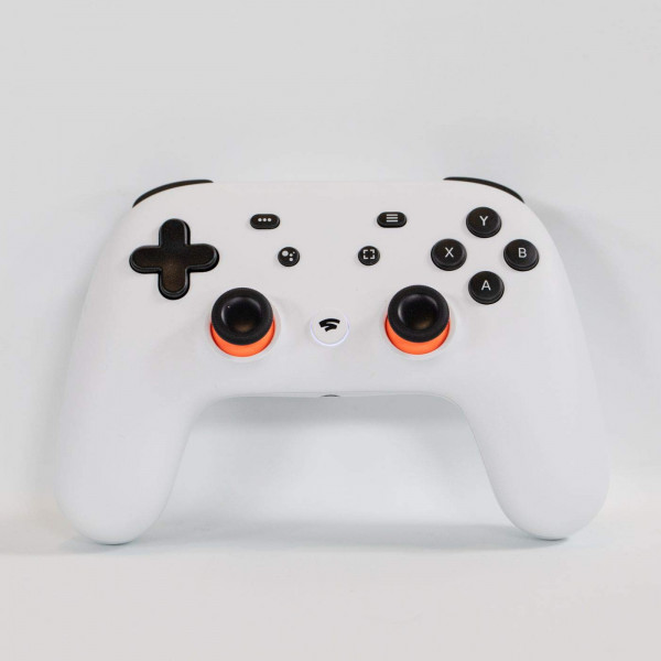 Controlador de juegos Bluetooth Google Stadia: solo controlador, empaquetado a granel, no incluye Google Ultra (blanco)