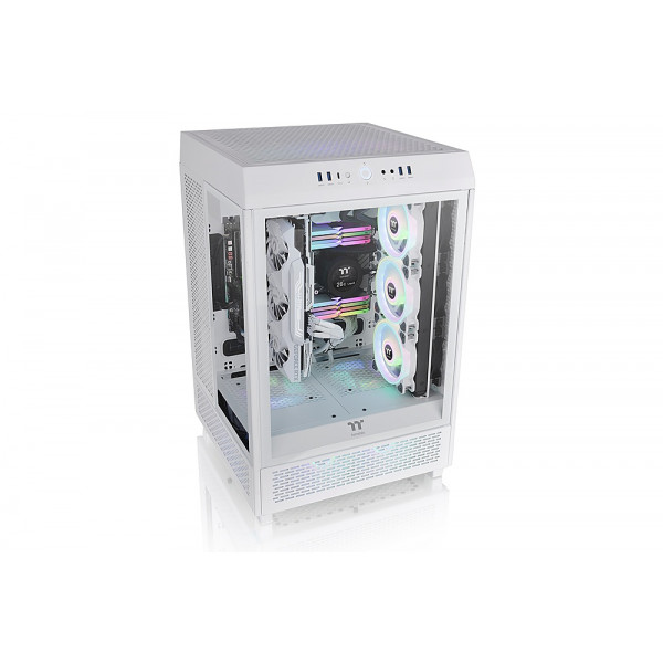 Thermaltake - Caja de torre media The Tower 500 - Nieve